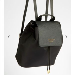 Ted Baker Black Naome Nylon String Backpack